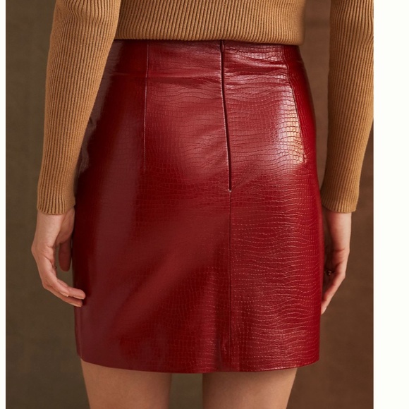 Faux Leather Boho Peasant Hipster Hippie Art Deco Chic Snake Python Mini Skirt